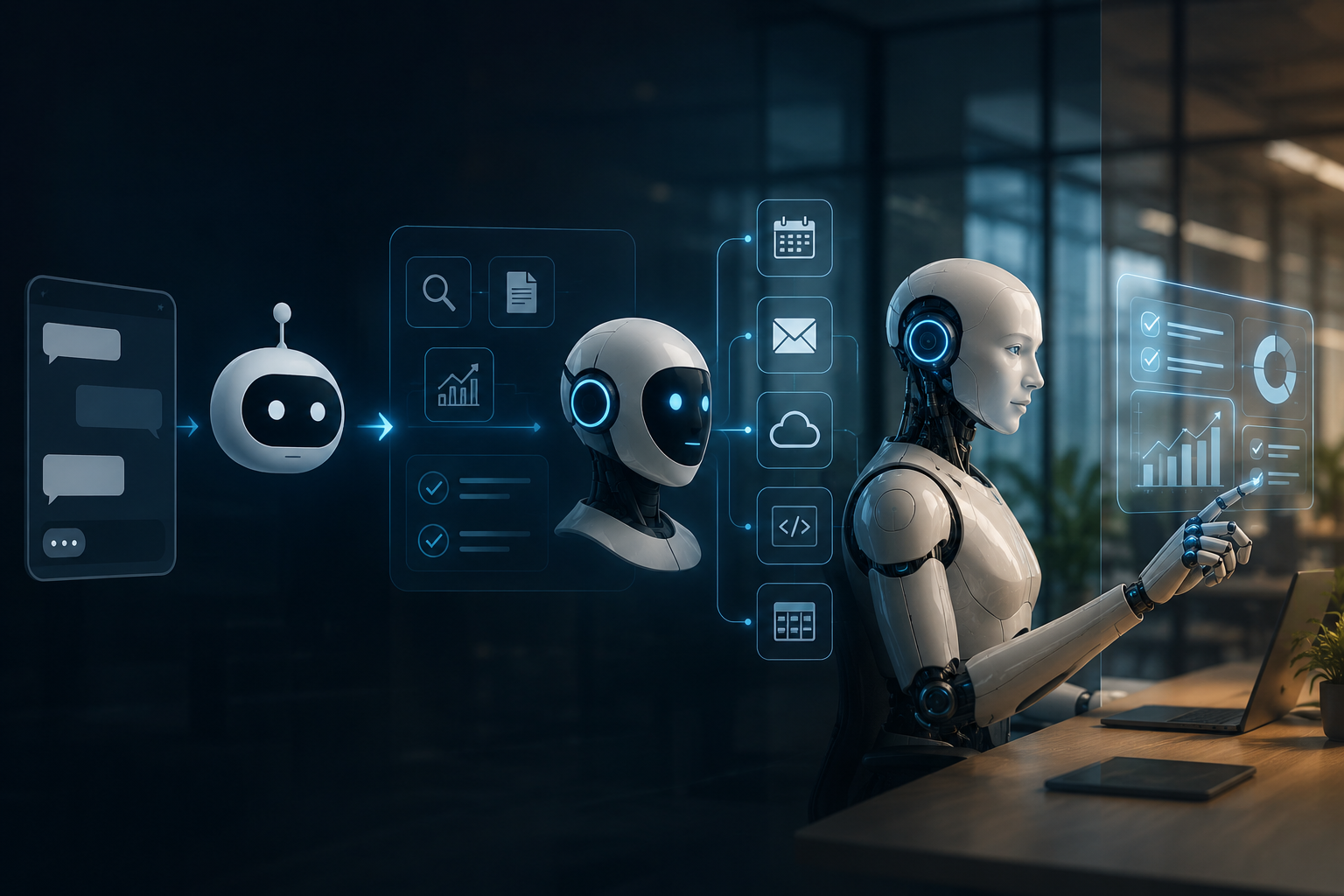 Chatbot y asistente autónomo
